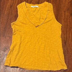 Project Social T Mustard V-Neck Tank Top